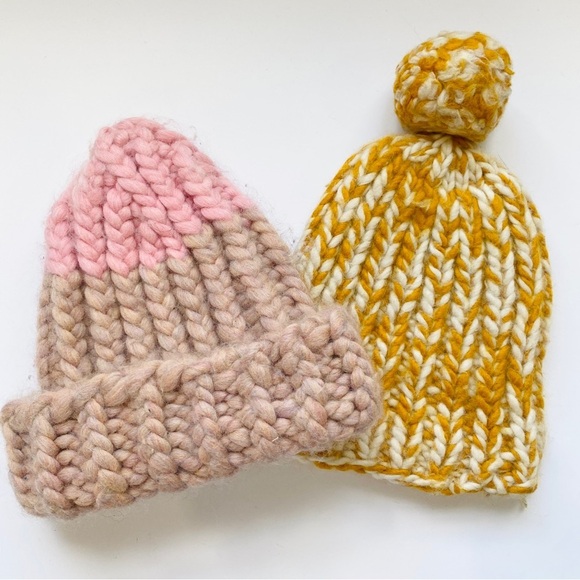 Chunky Knit hat little girls bundle - Picture 1 of 3